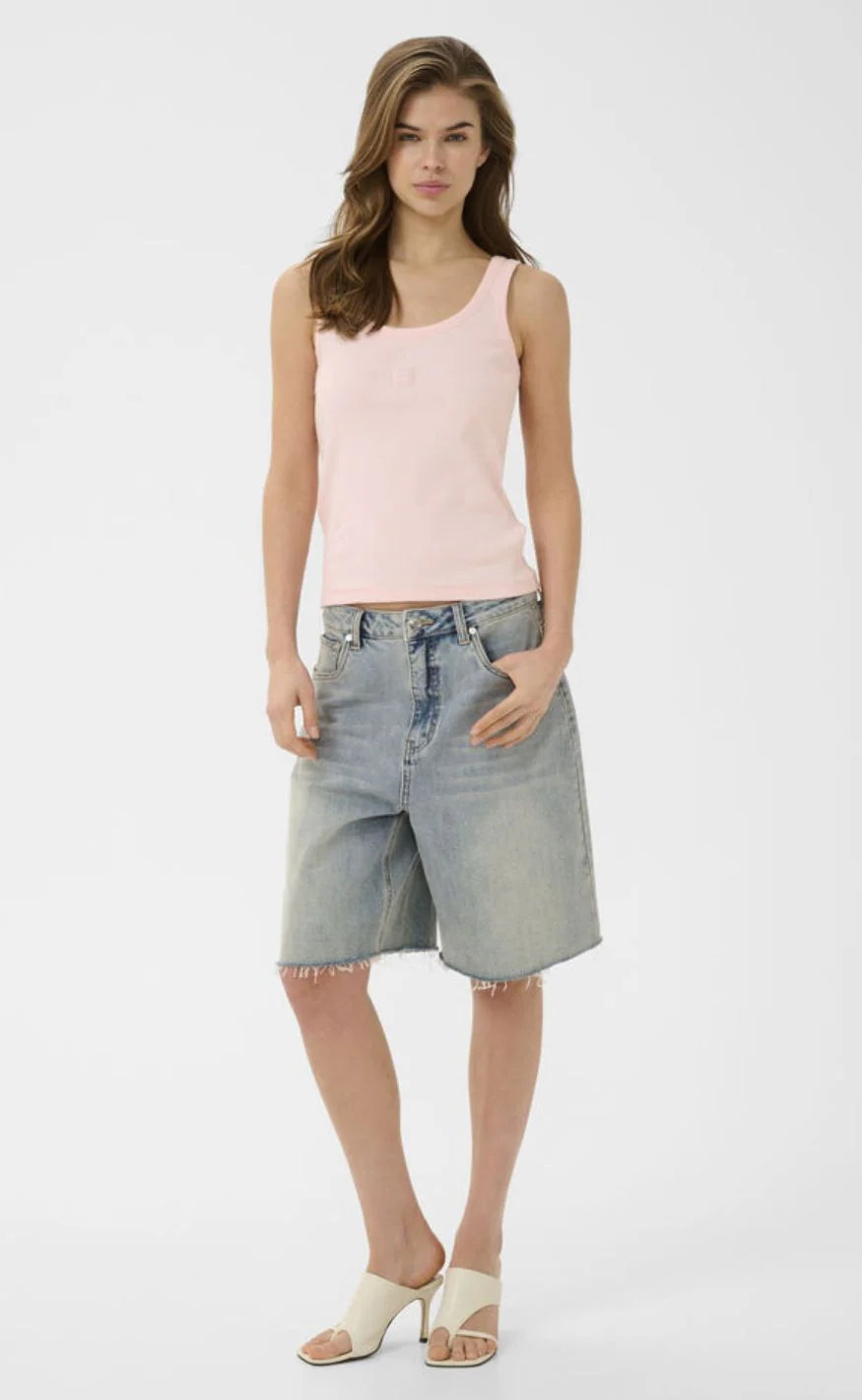 Gestuz Top - Drew Logo Top 2.0 - Ballet Slipper - Image 3