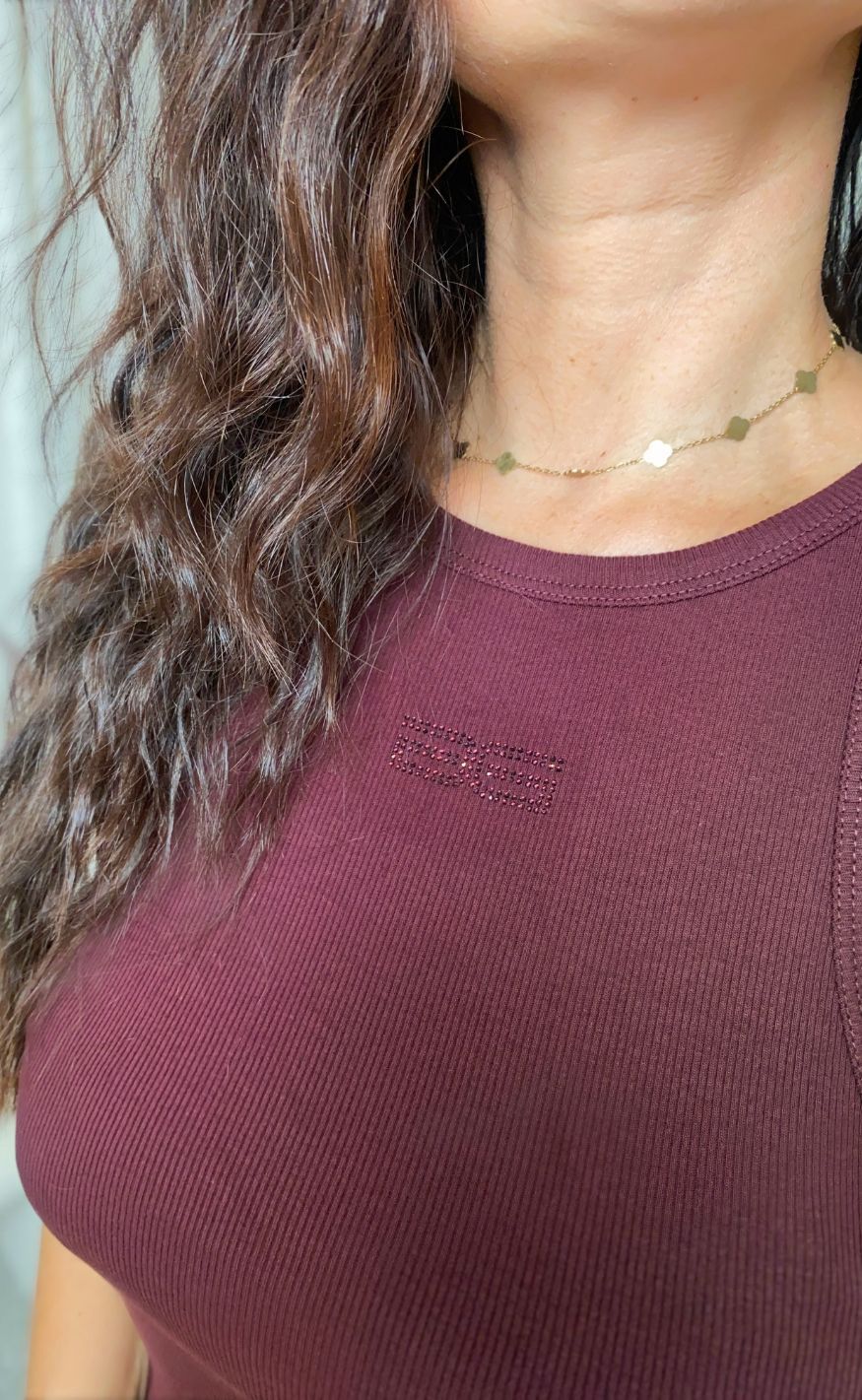 Gestuz Top - Drew Rhinestone - Aronia - Image 9
