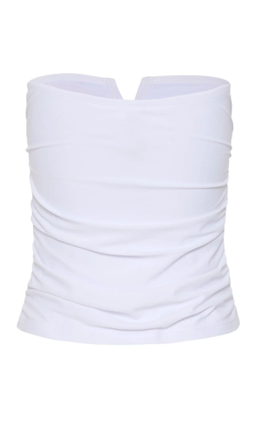 Gestuz Top - Mao Tube - Bright White - Image 6