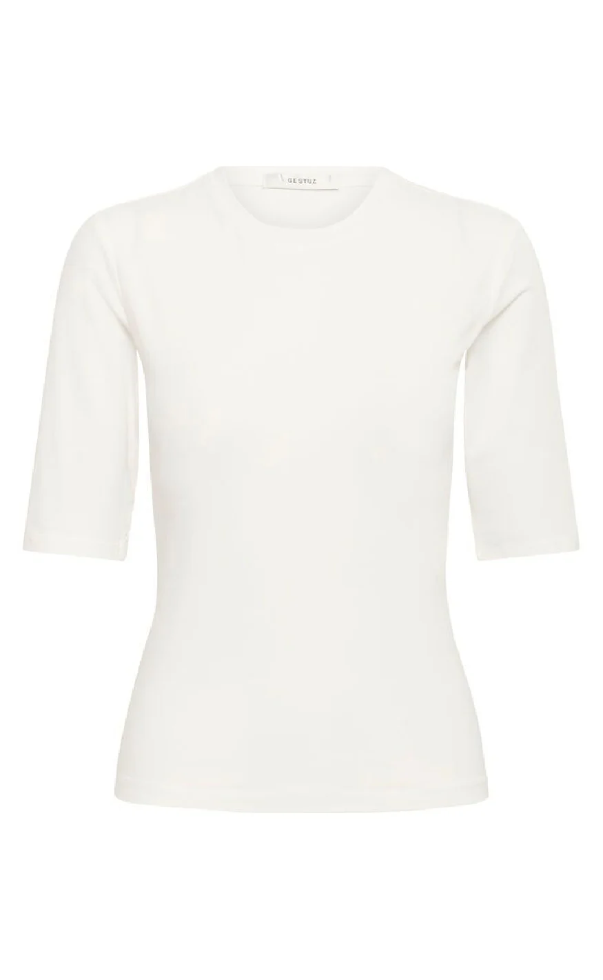 Gestuz T-Shirt - Mida - Egret