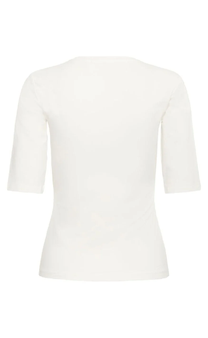 Gestuz T-Shirt - Mida - Egret - Image 3