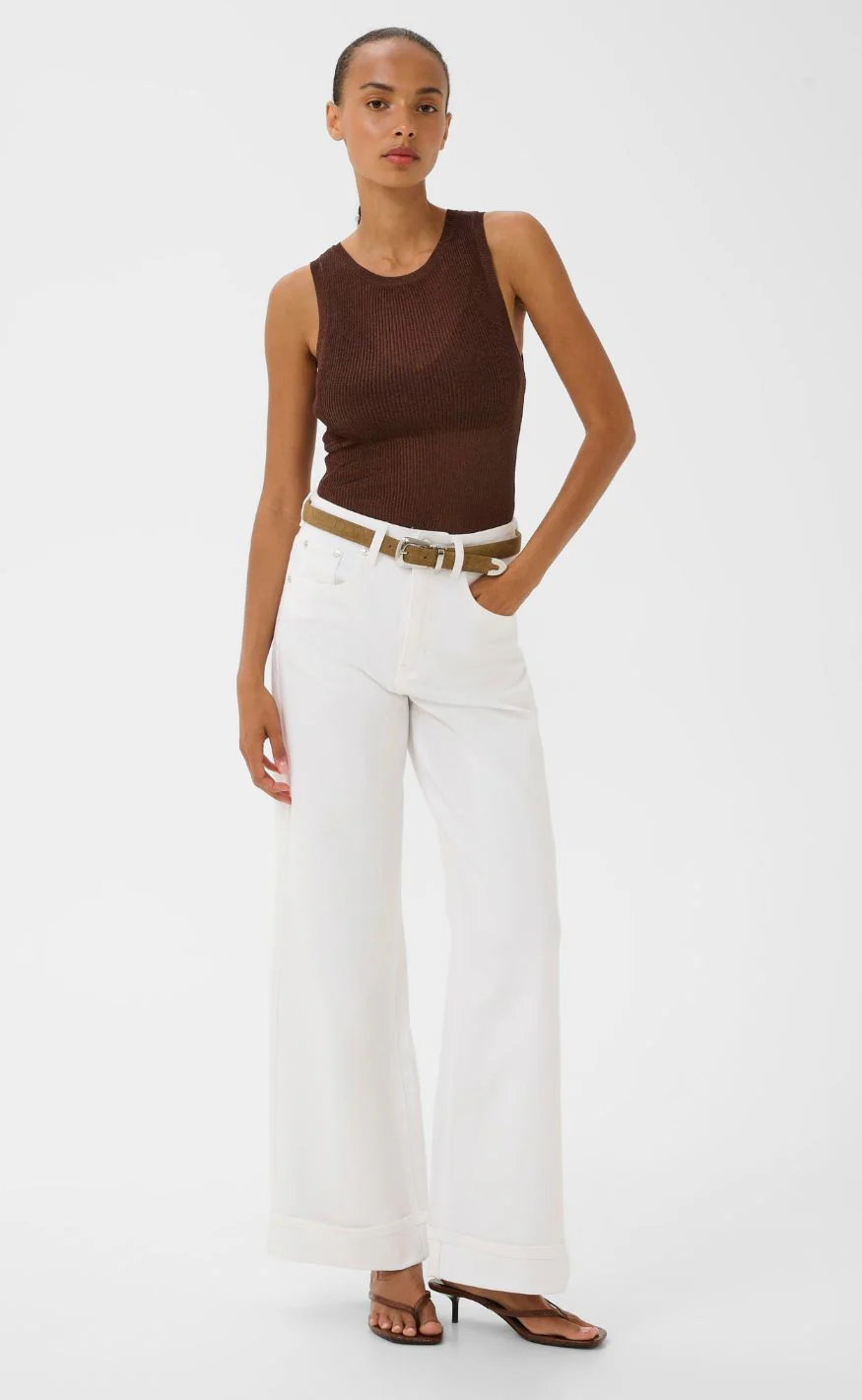 Gestuz Top - Silvi - Deep Brown Metallic - Image 3