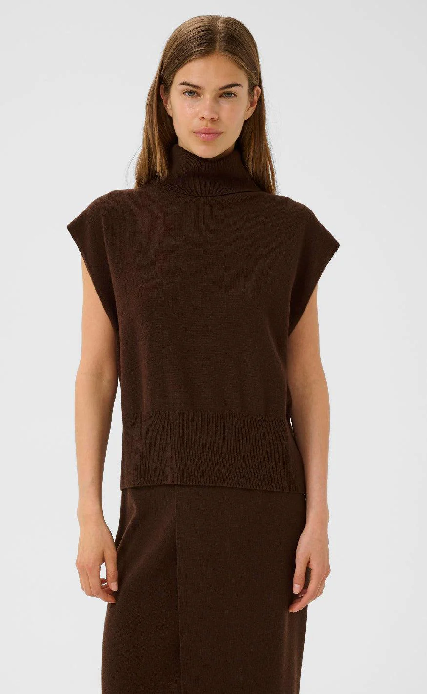 Gestuz Vest - Manzi - Deep Burnt Brown - Image 2
