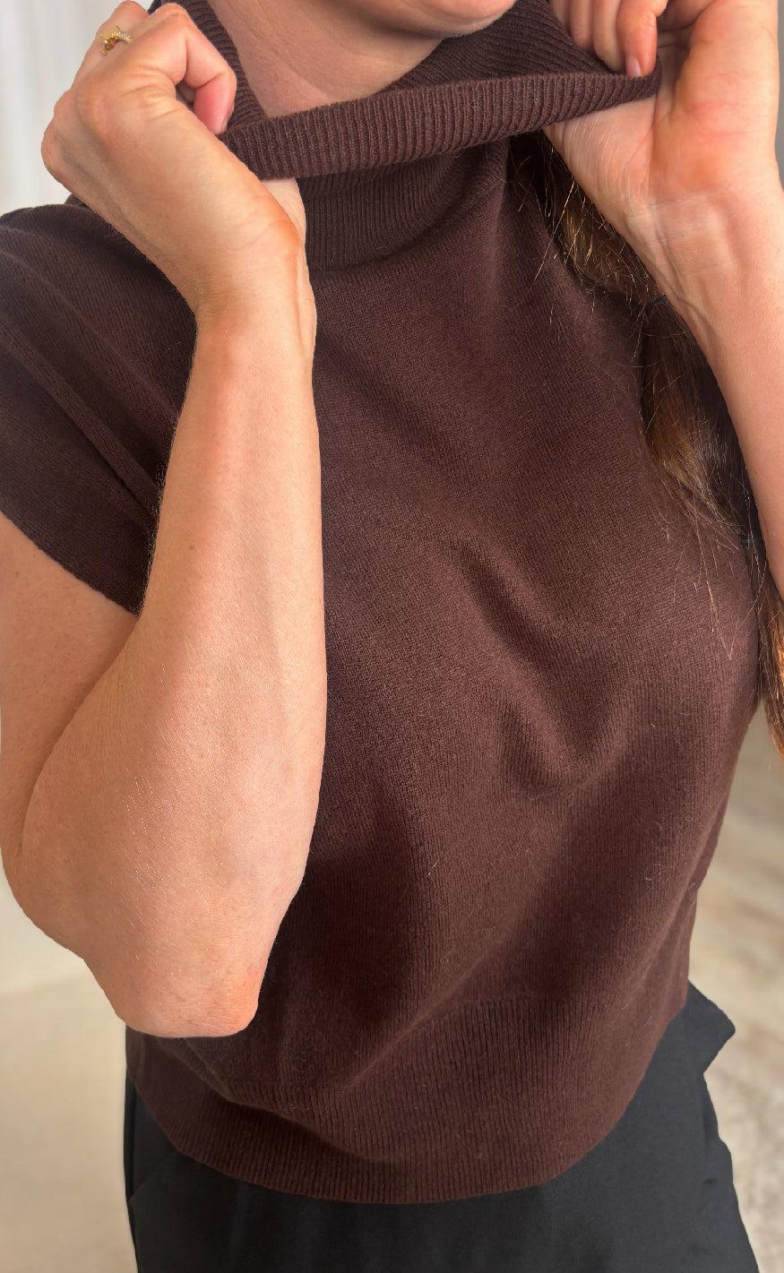 Gestuz Vest - Manzi - Deep Burnt Brown - Image 7