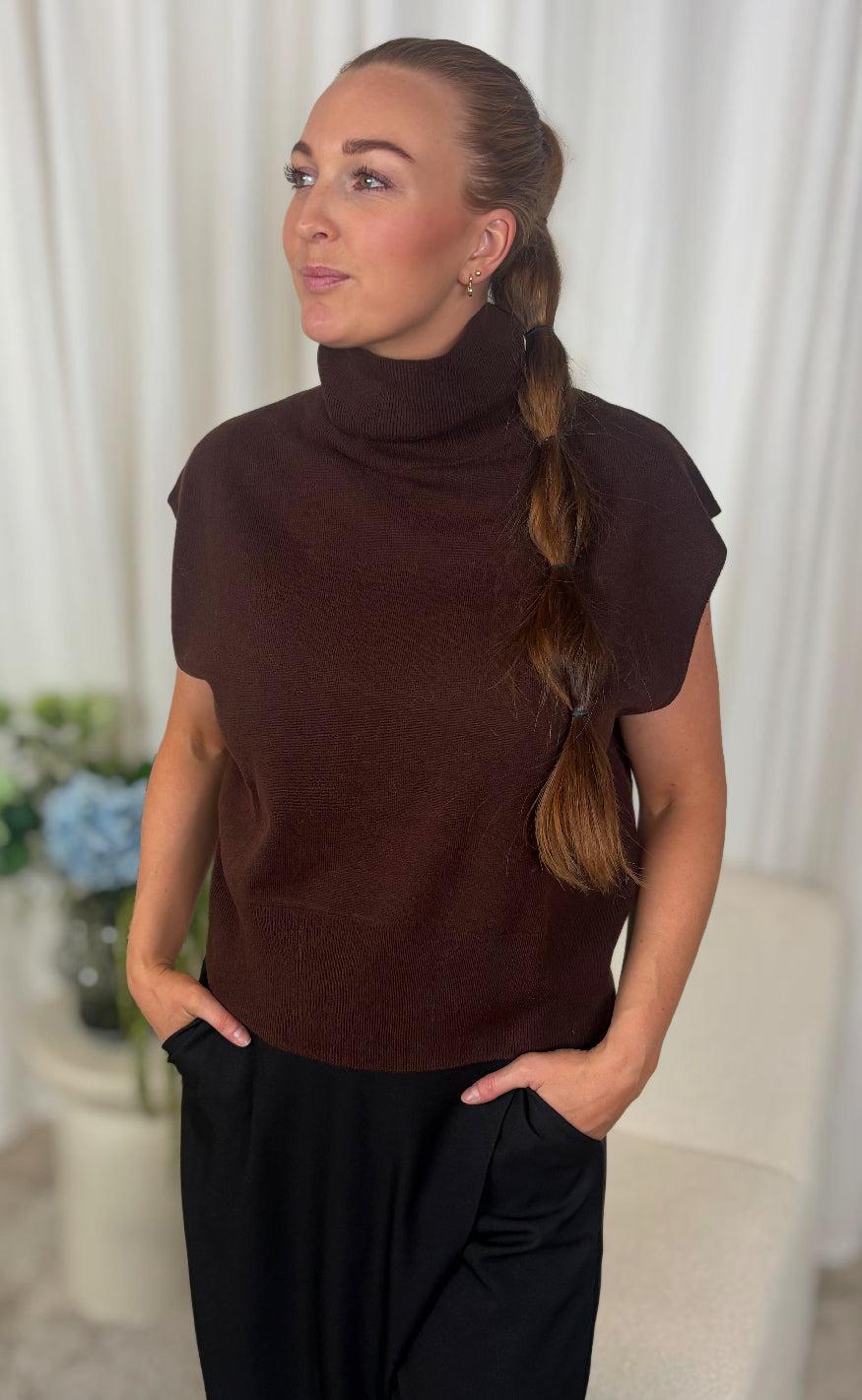 Gestuz Vest - Manzi - Deep Burnt Brown - Image 8