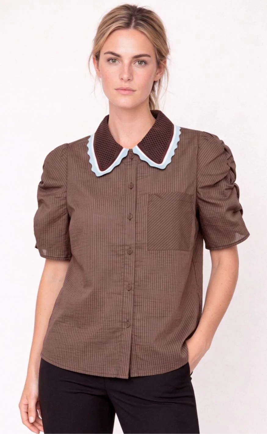 Gossia Bluse - Ally - Brown - Image 2