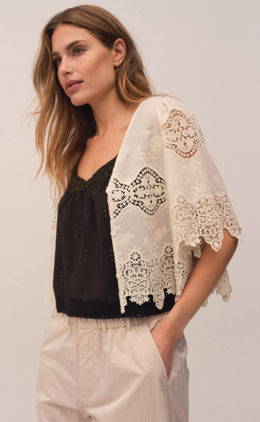 Gossia Bluse - Cami - Creme