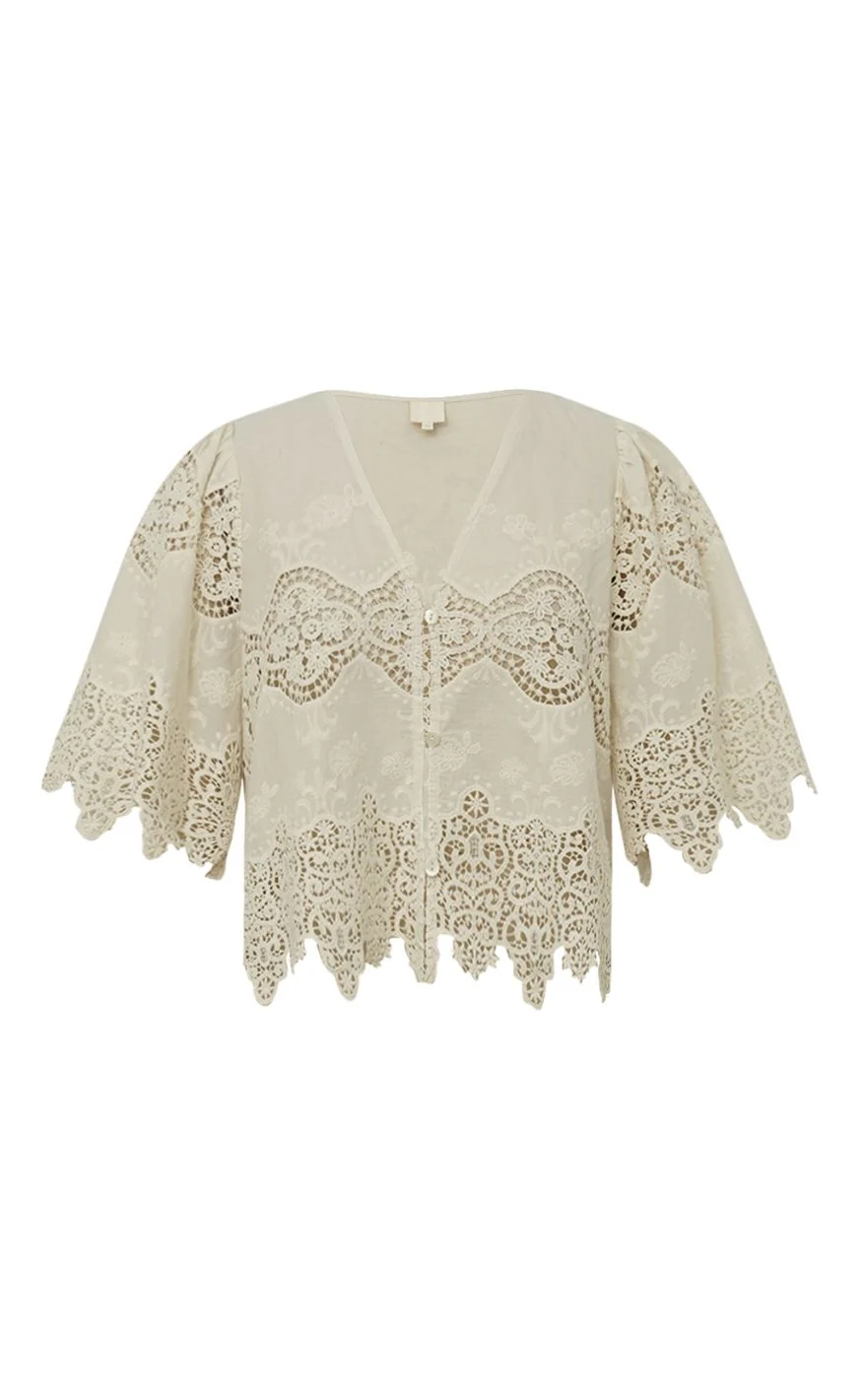 Gossia Bluse - Cami - Creme - Image 2