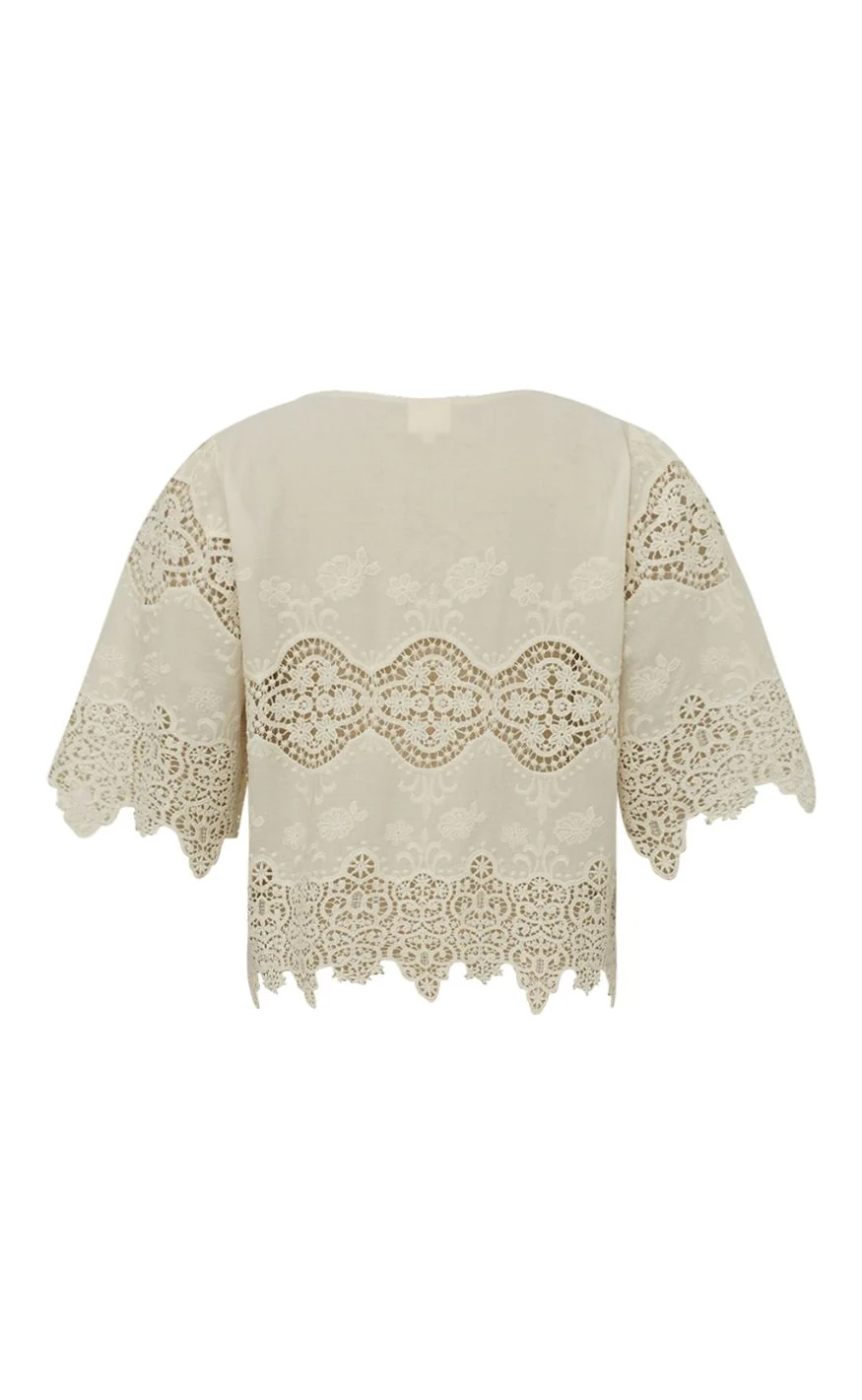 Gossia Bluse - Cami - Creme - Image 3