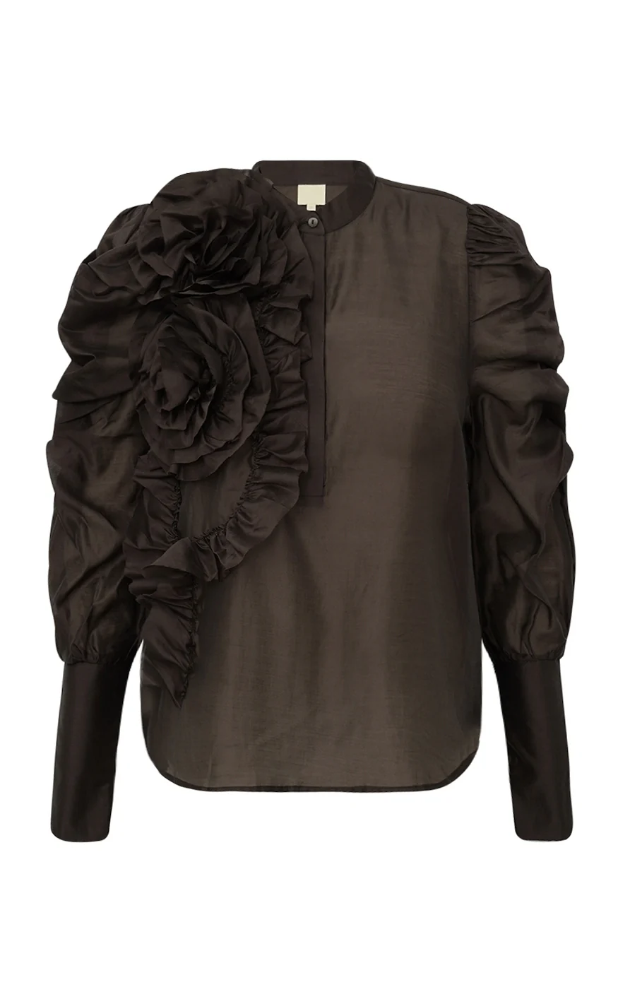 Gossia Bluse - Devine - Coffee
