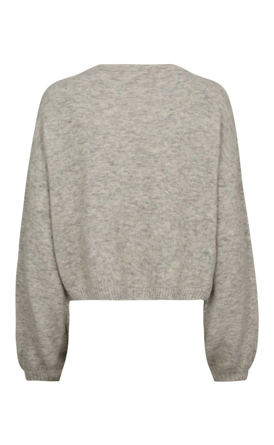 Gossia Cardigan - Rosie - Light Grey Melange - Image 4