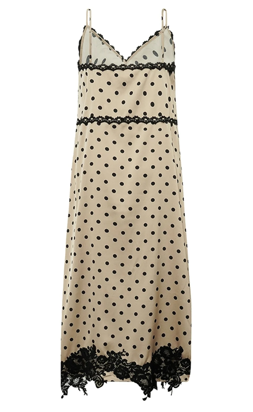 Gossia Kjole - Dahlia Mi - Latte Black Dots - Image 5