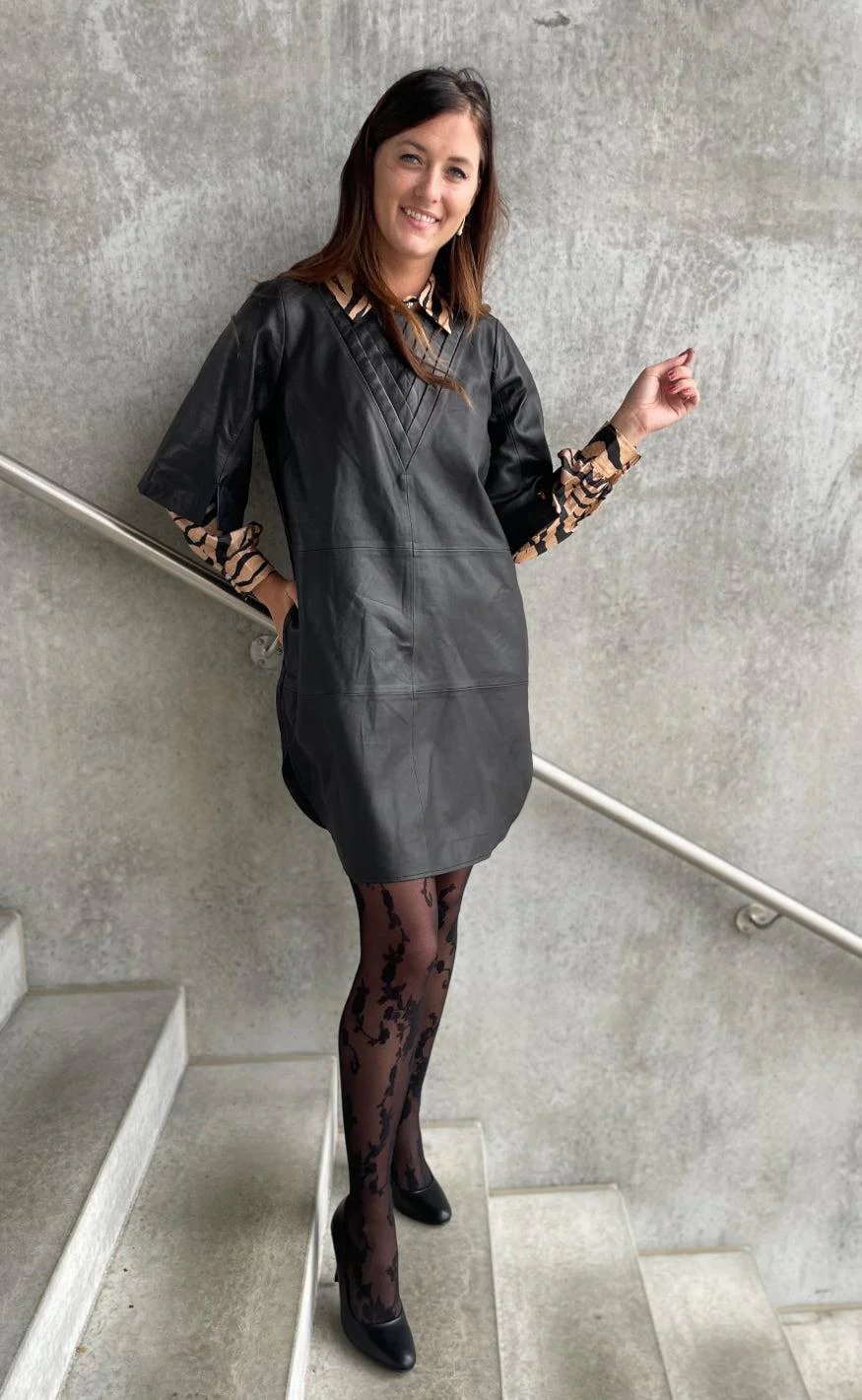 Gossia Kjole - Tea - Black - Image 7