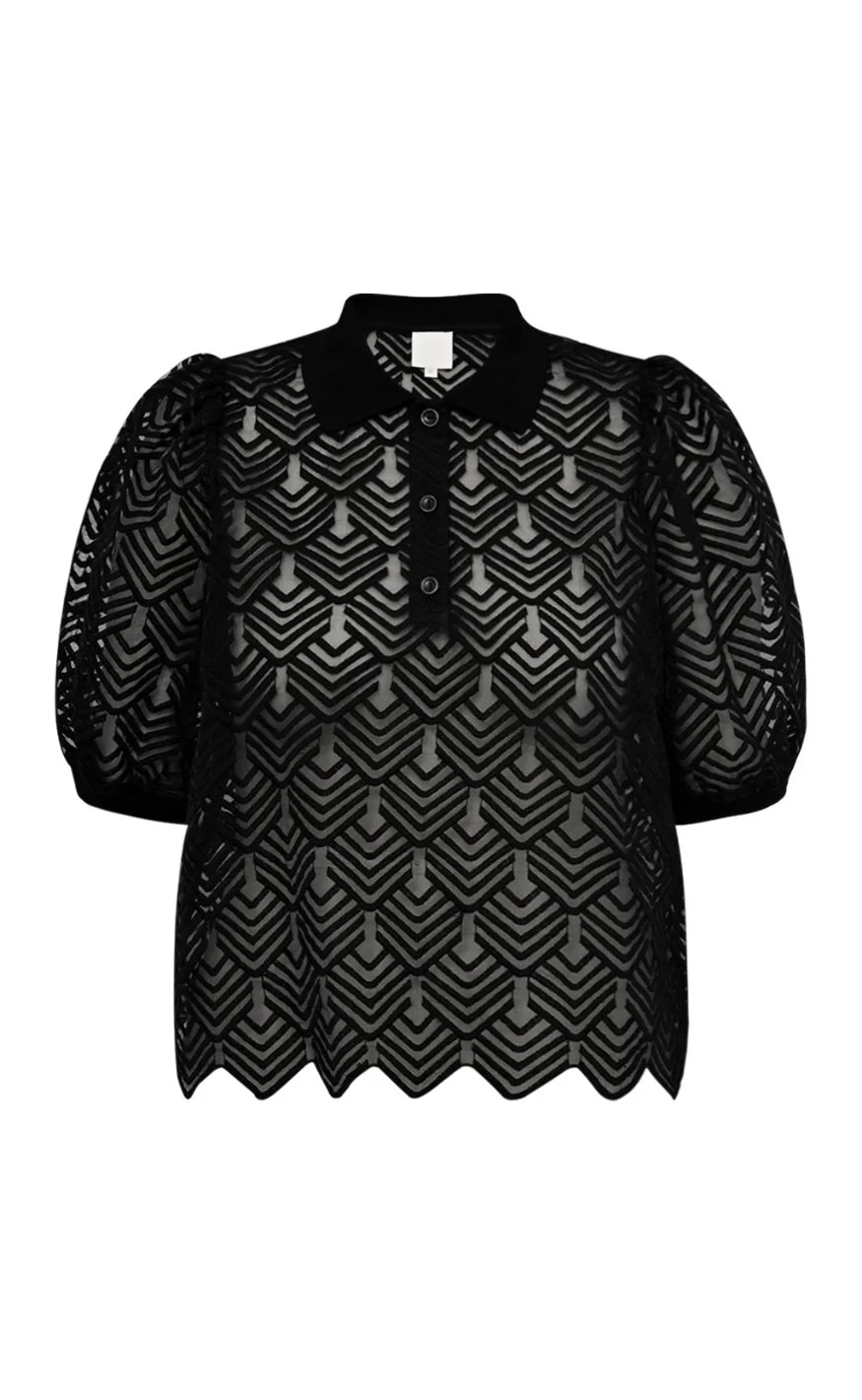 Gossia Bluse - Ava Polo - Black