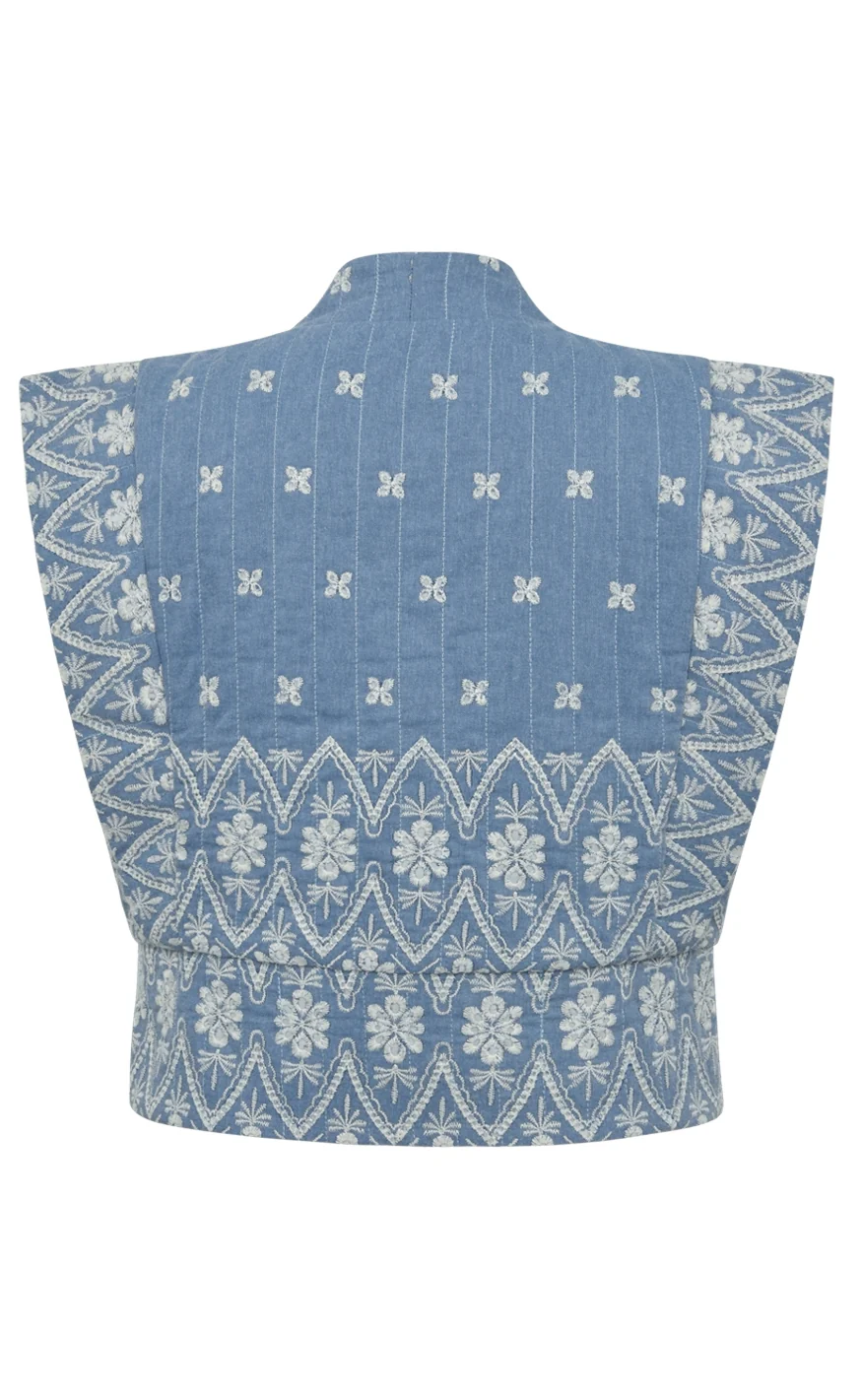 Gossia Vest - Anina - Chambrey Blue - Image 3