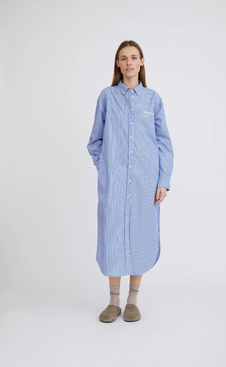 H2O Fagerholt Kjole - Sunday Shirt - Blue Stripe - Image 2