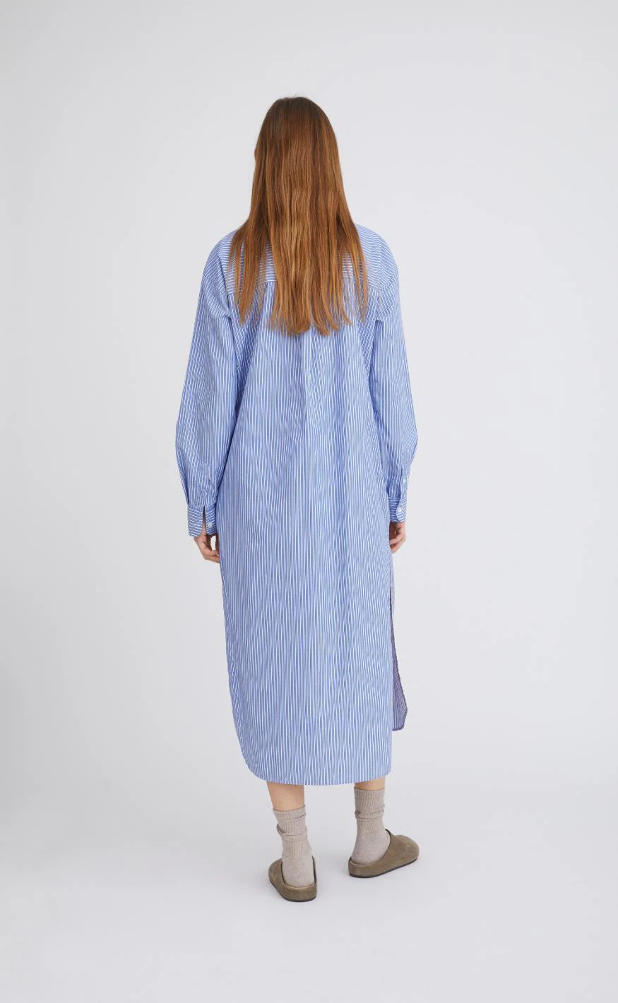 H2O Fagerholt Kjole - Sunday Shirt - Blue Stripe - Image 4