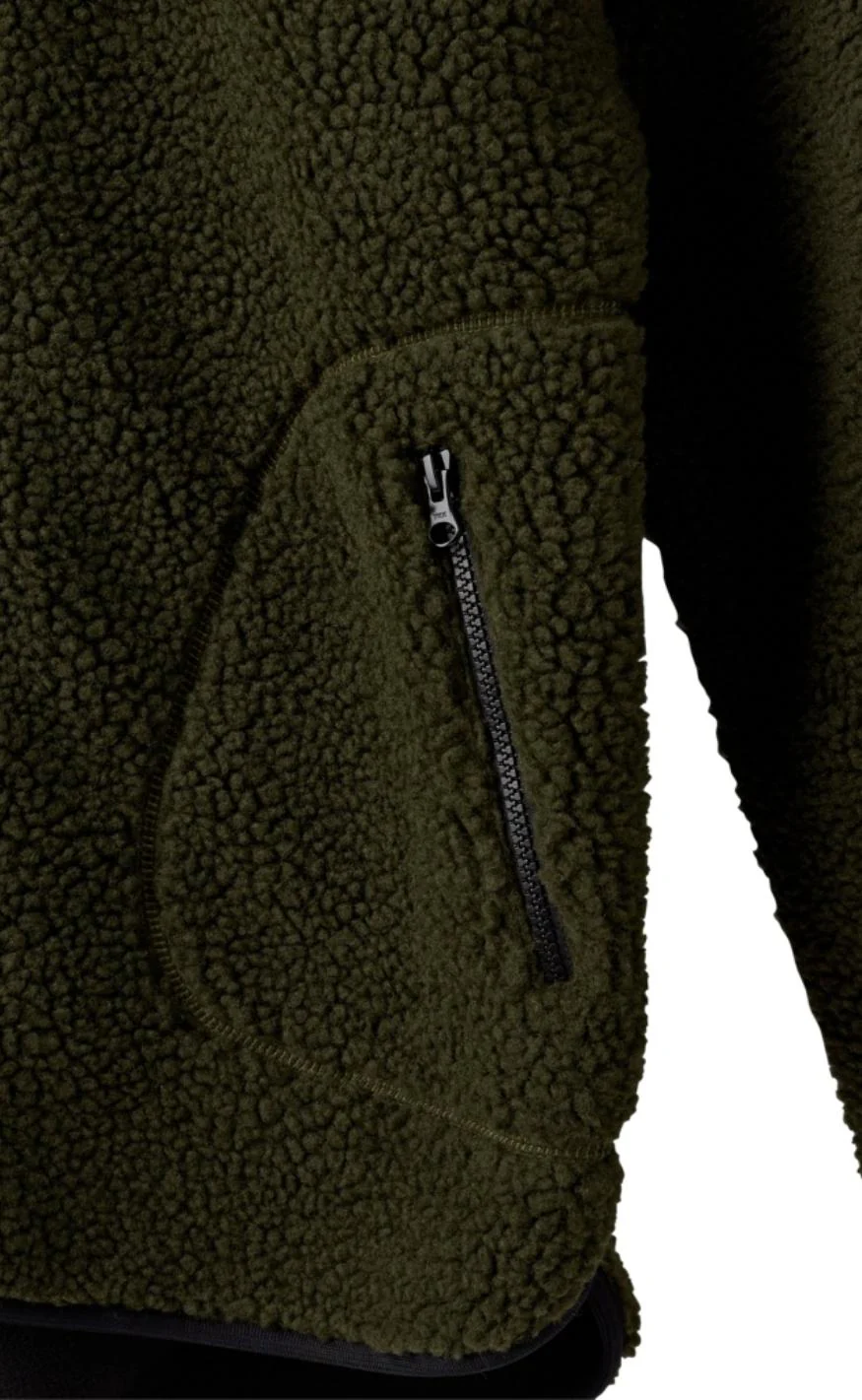 H2O Jakke - Langli Hooded Pile - Army - Image 4