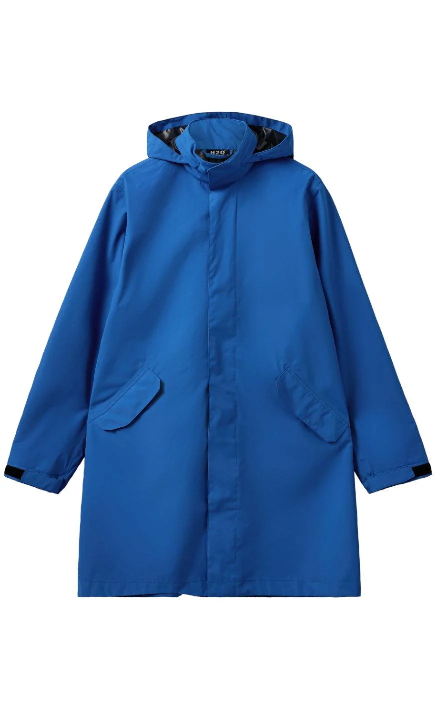 H2O Regnjakke - Rømø Long Unisex - Blue - Image 2