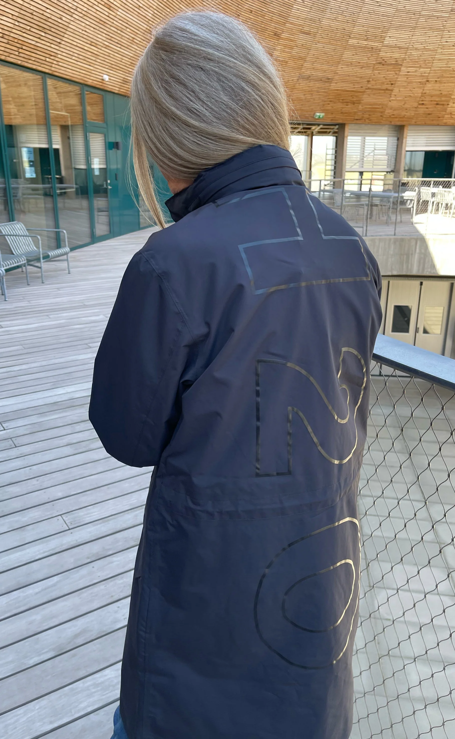 H2O Regnjakke - Rømø Long Unisex - Navy - Image 2