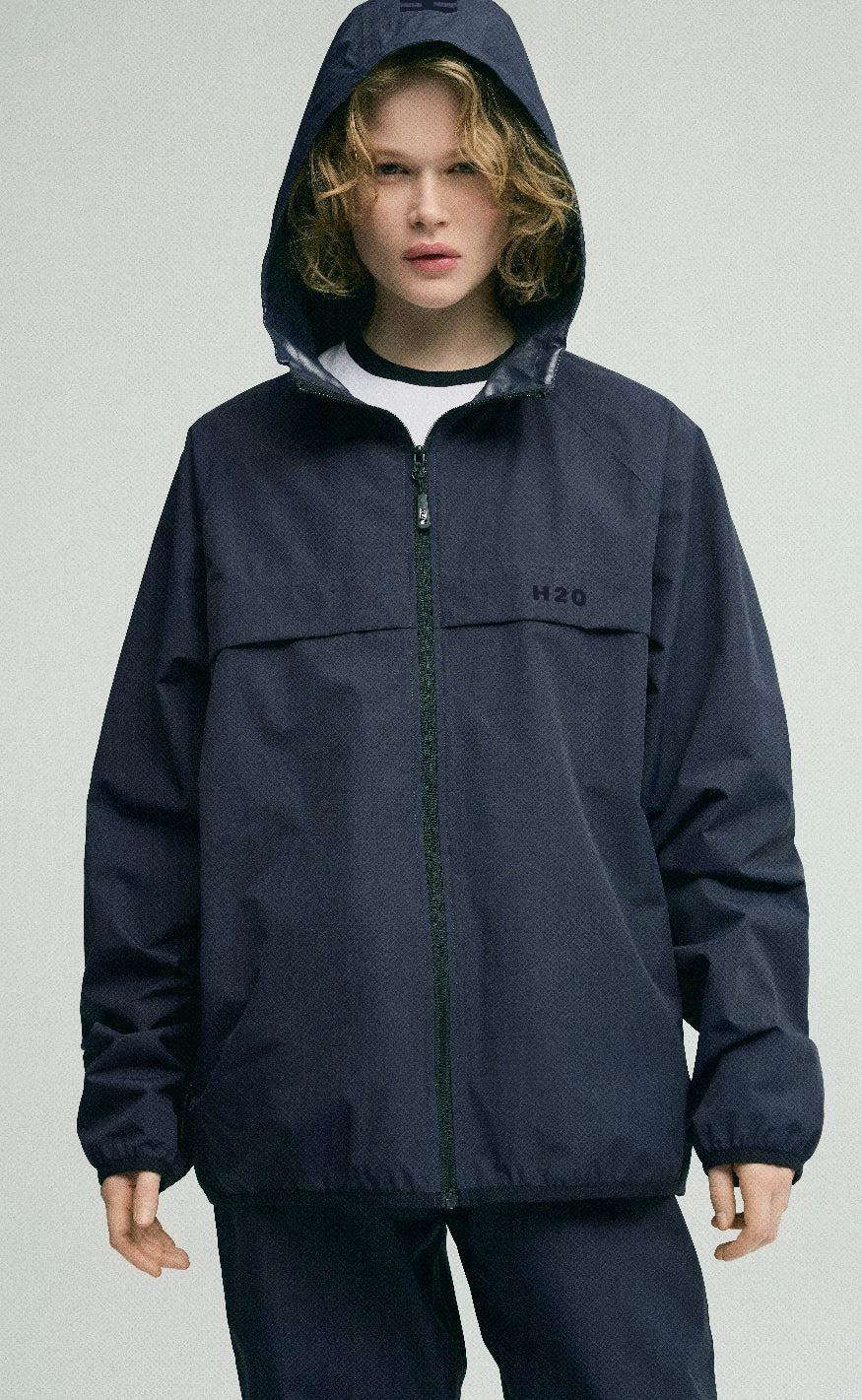 H2O Regnjakke - Rømø Unisex - Navy - Image 2