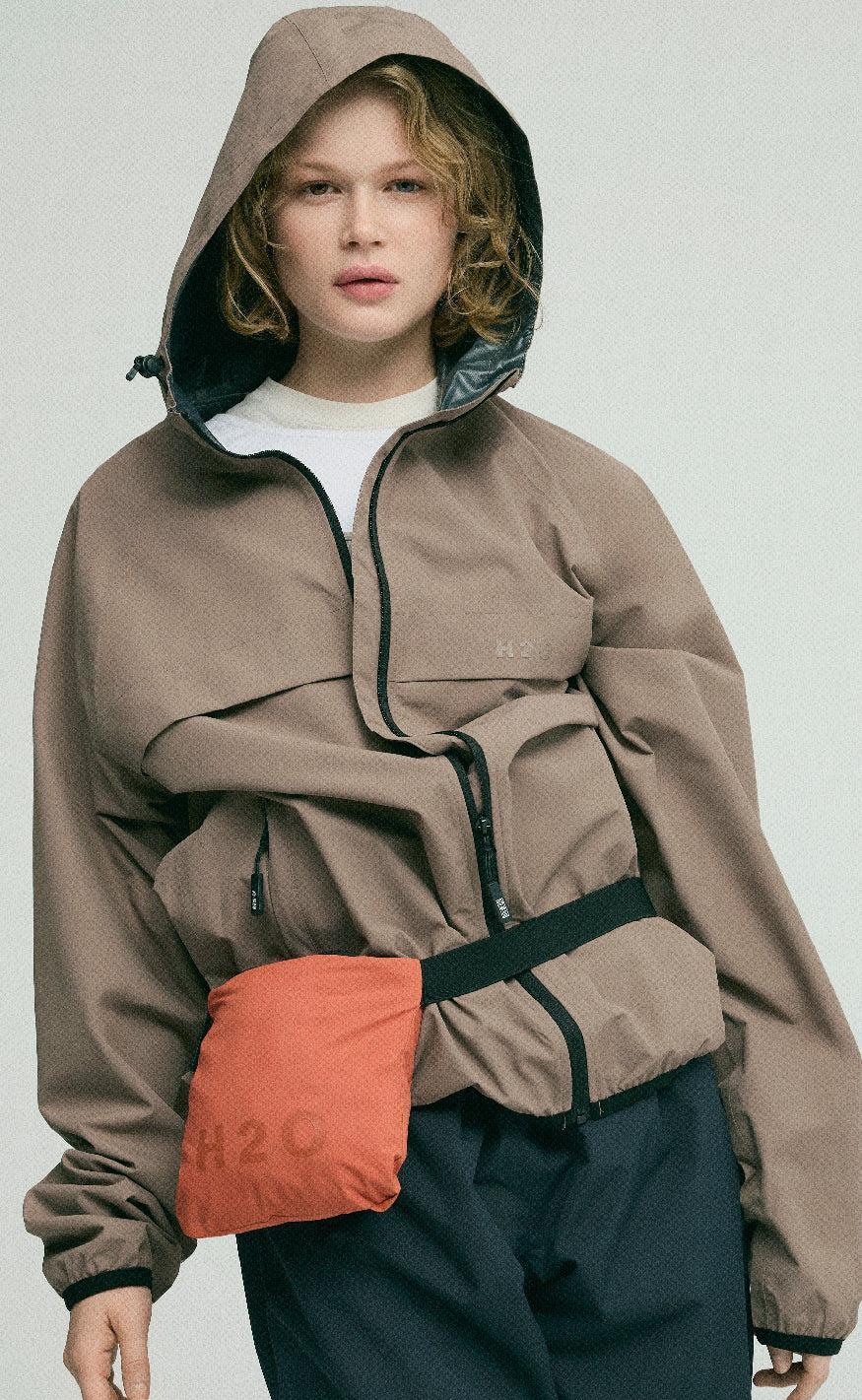 H2O Regnjakke - Rømø Unisex - Dusty Oak - Image 9