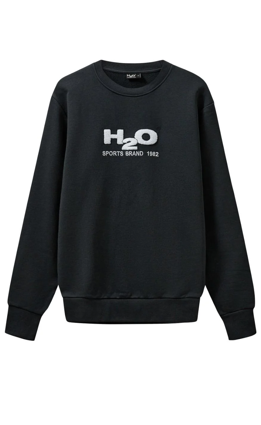 H2O Sweater - Logo Sweat O'Neck - Navy/White