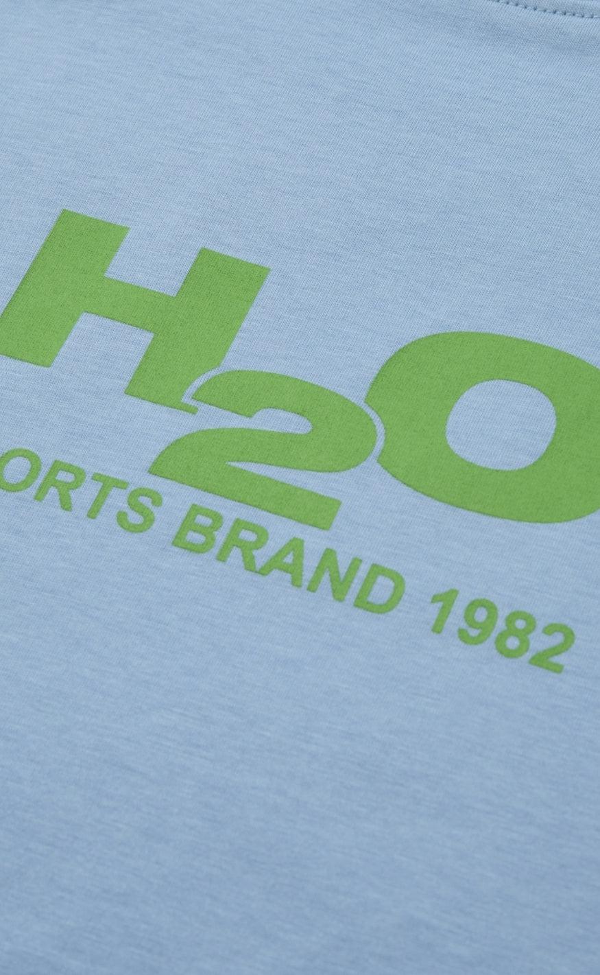 H2O T-Shirt - Logo - Baby Blue - Image 2
