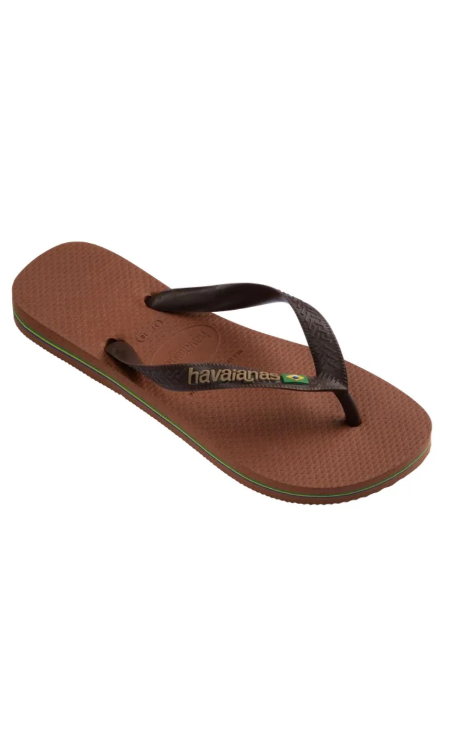 Havaianas Klipklapper / Sandal - Brasil Logo - Rose/Coffee - Image 2