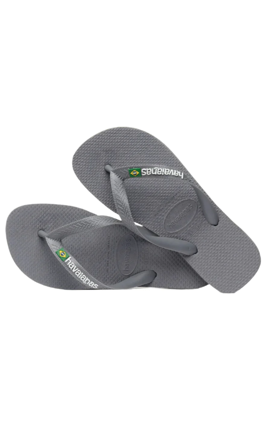 Havaianas Klipklapper / Sandal - Brasil Logo - Steel Grey - Image 2