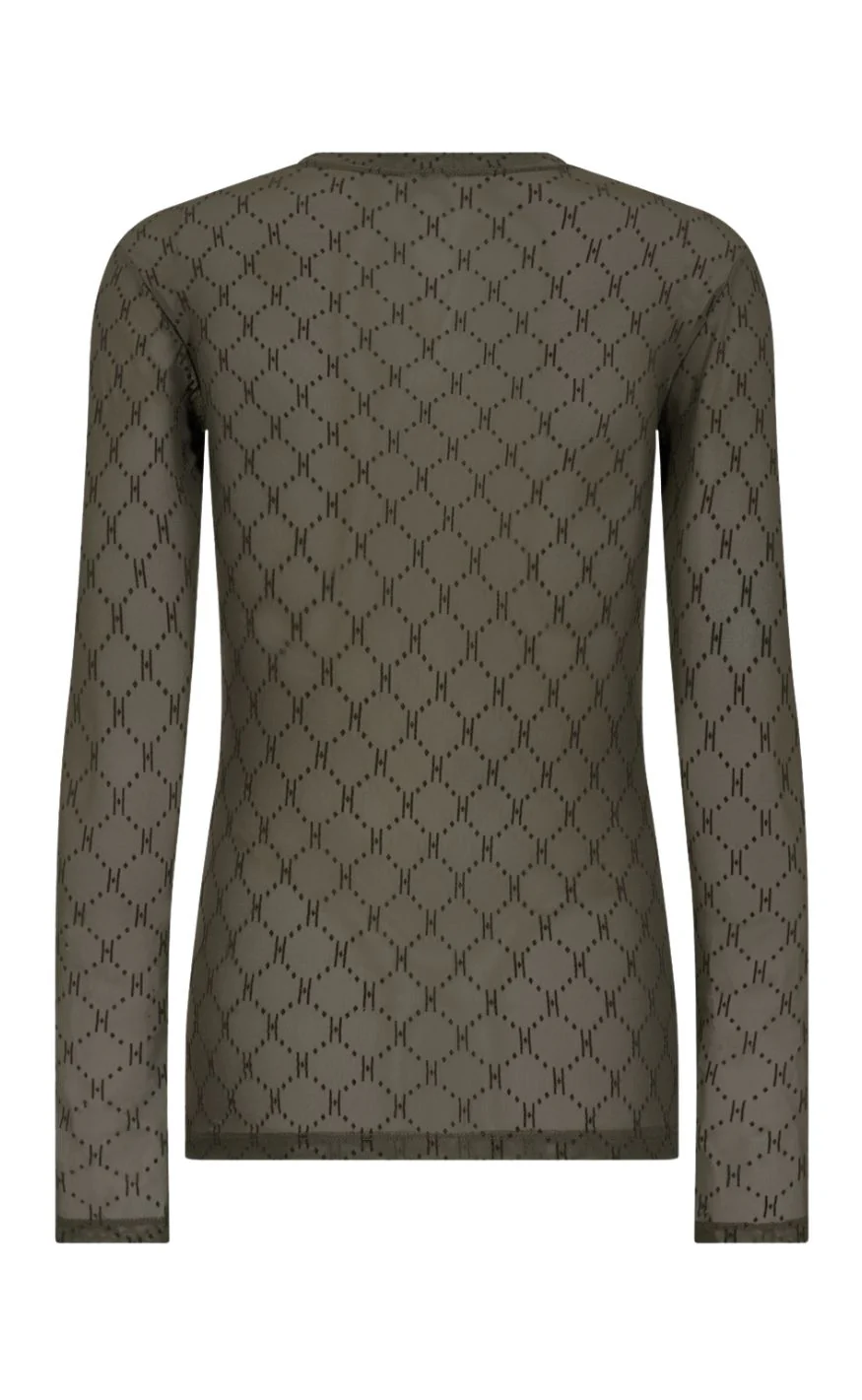 Hype the Detail Bluse - Mesh 14 - Green - Image 6