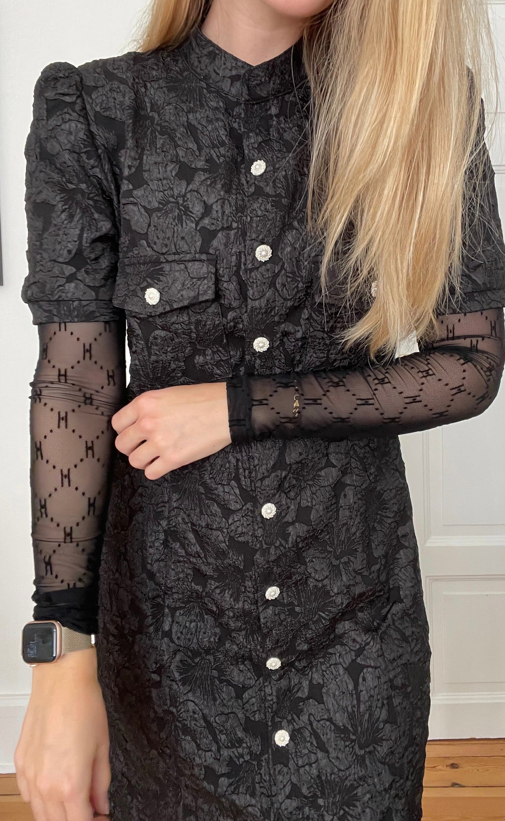 Hype The Detail Bluse - Mesh - Black - Image 4