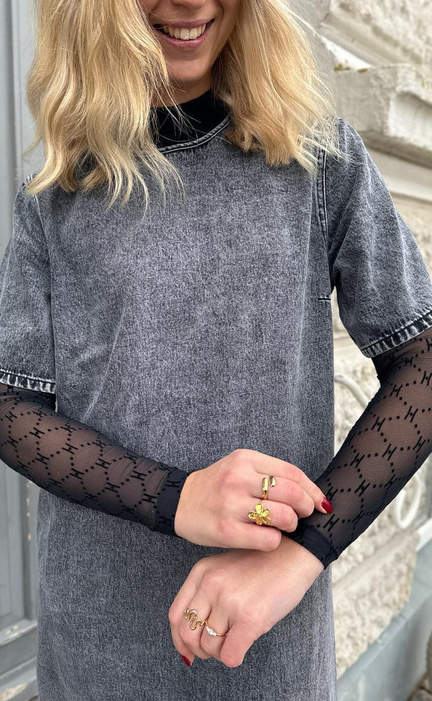 Hype The Detail Bluse - Mesh Turtle Neck - Black - Image 7