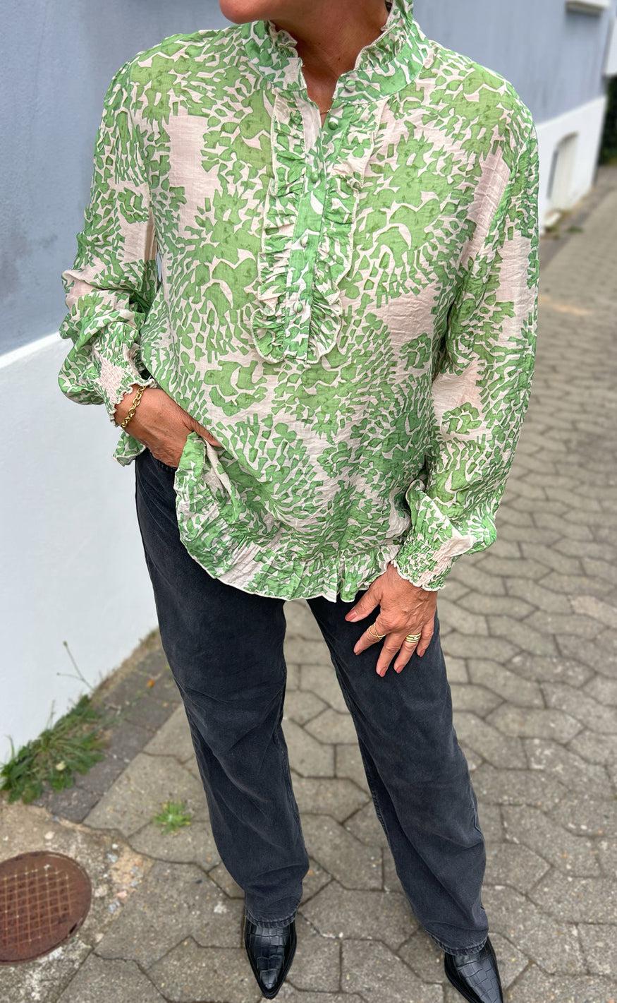 Say INA Copenhagen Bluse - Pia - Green Dream - Image 5