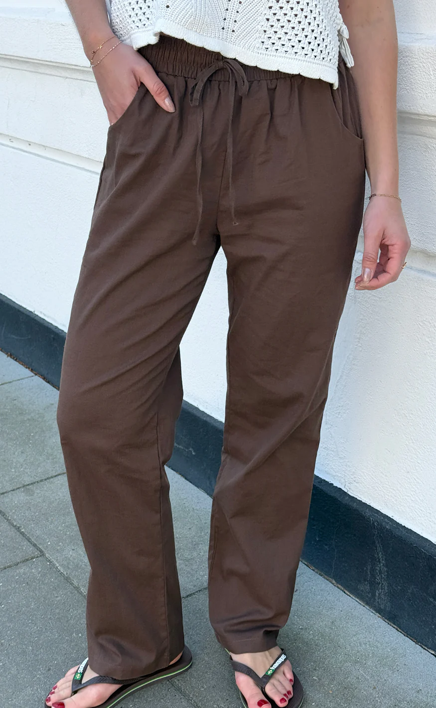 Say INA Copenhagen Bukser - Amalie - Chocolate Brown