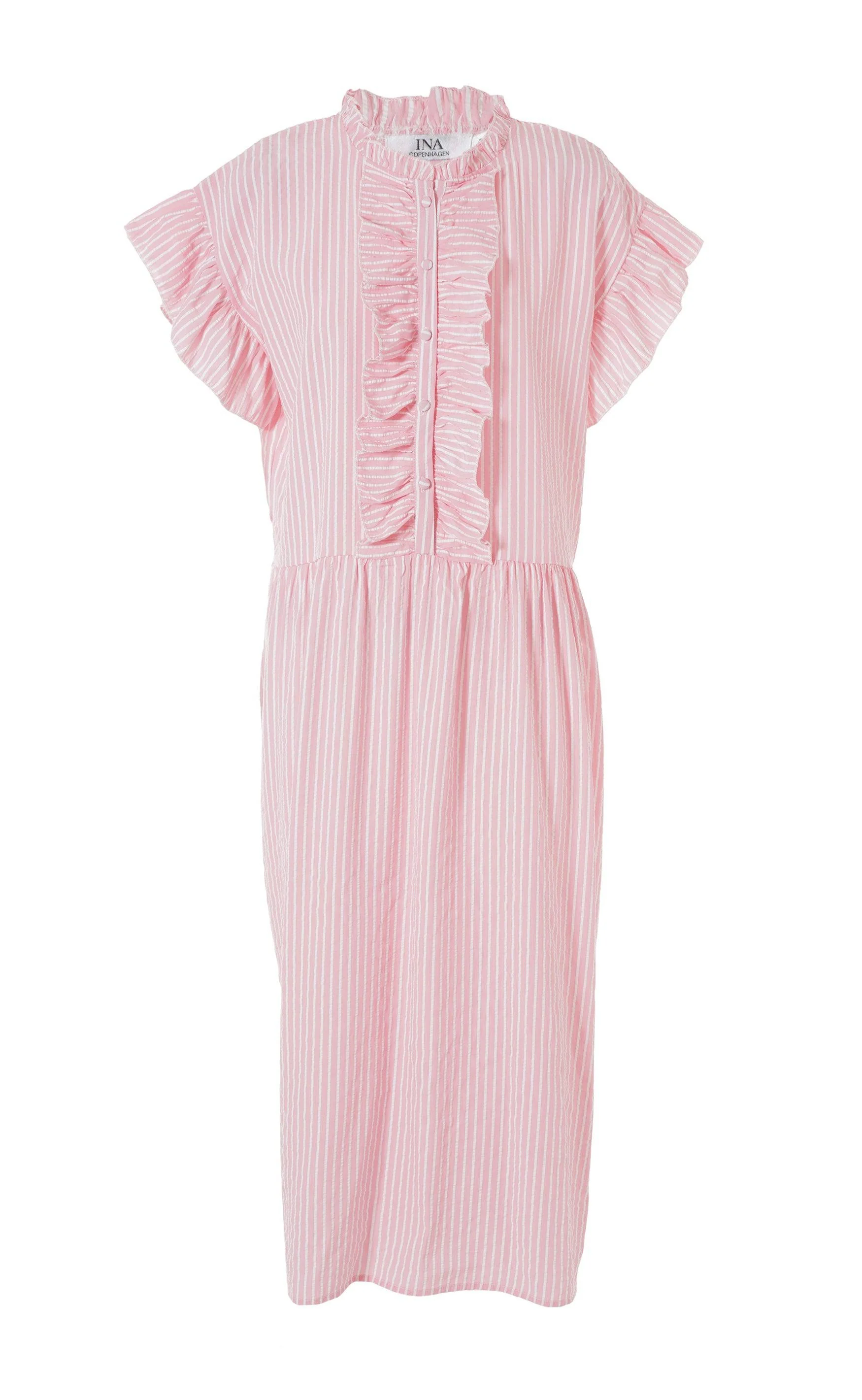 Say INA Copenhagen Kjole - Amelia - Pink Striped - Image 4