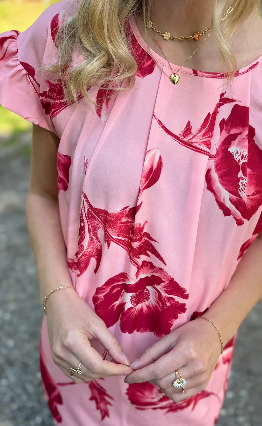 Say INA Copenhagen Kjole - Cecilia - Rosy Flower - Image 3