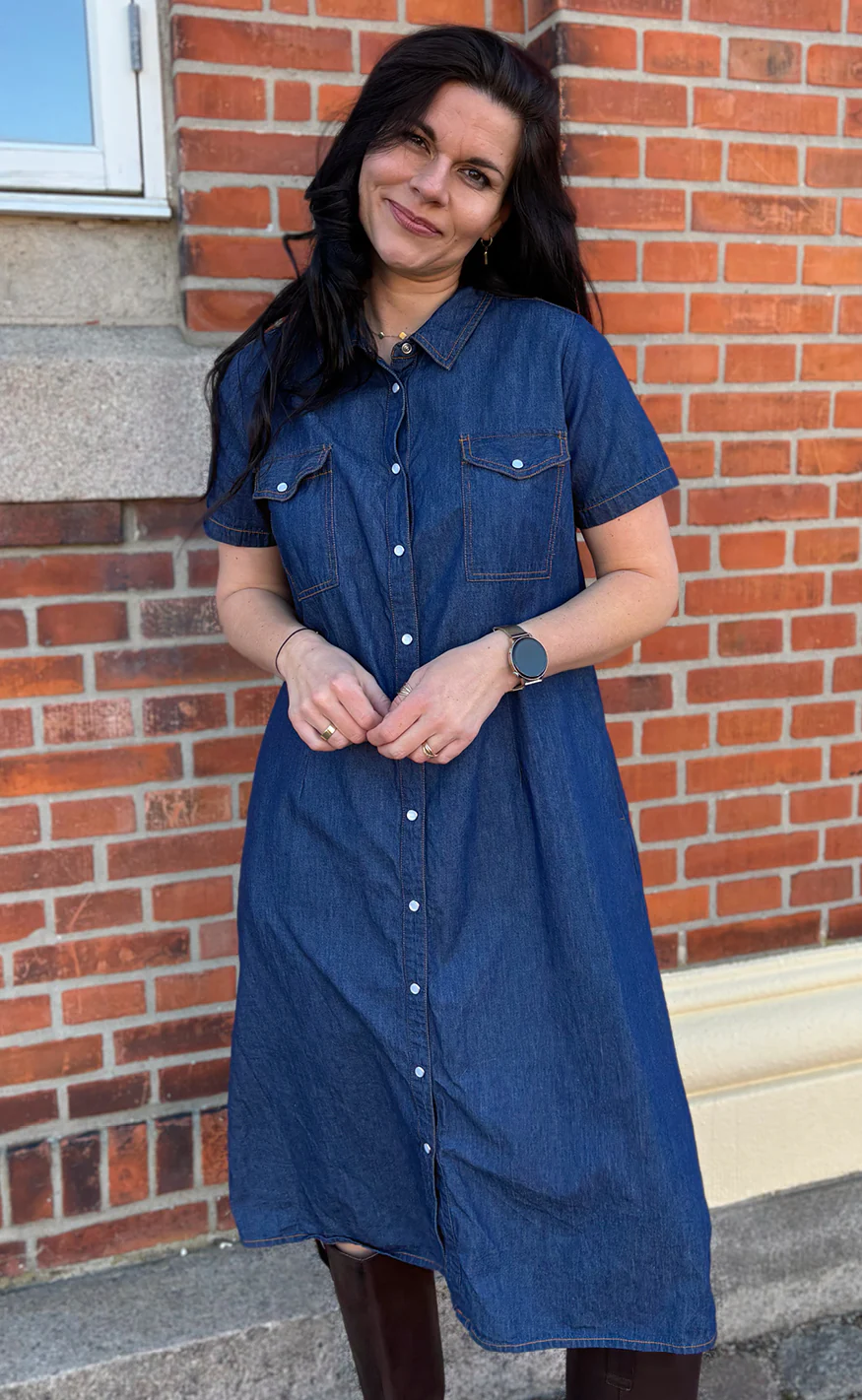 Say INA Copenhagen Kjole - Detia Summer - Denim Blue - Image 2