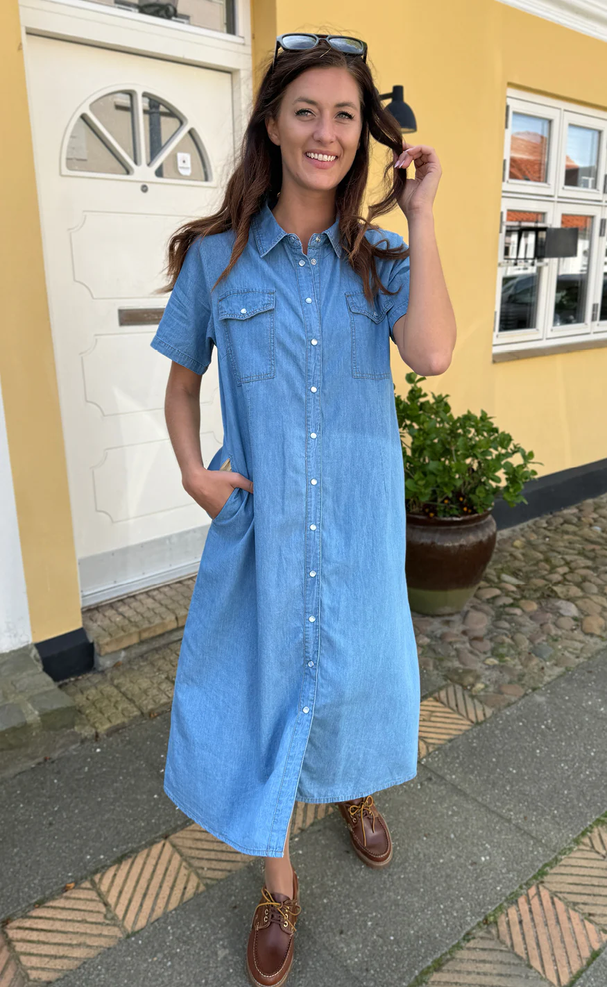 Say INA Copenhagen Kjole - Detia Summer - Light Blue Denim - Image 2