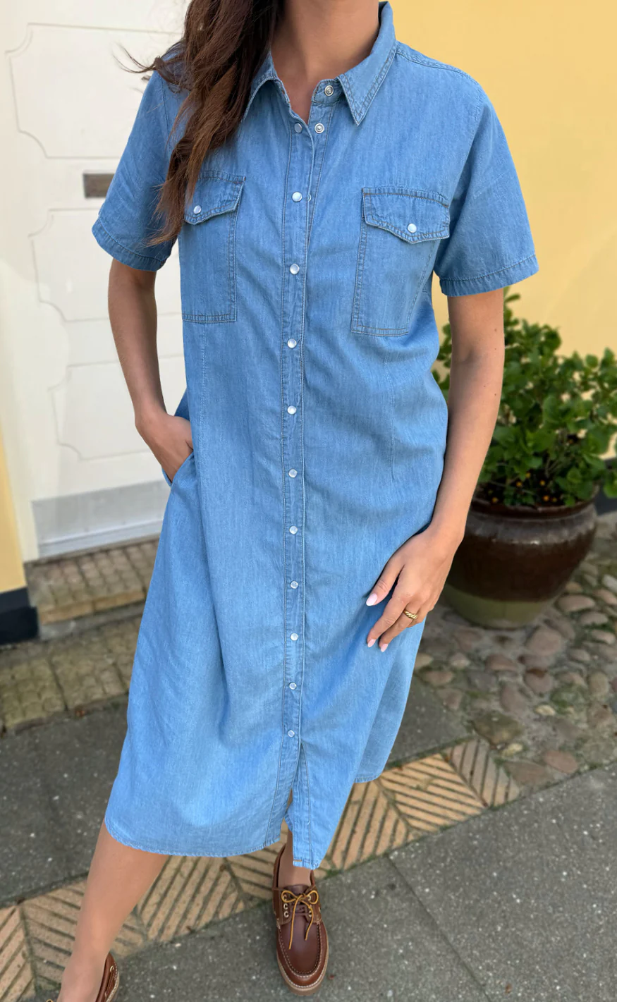 Say INA Copenhagen Kjole - Detia Summer - Light Blue Denim - Image 4