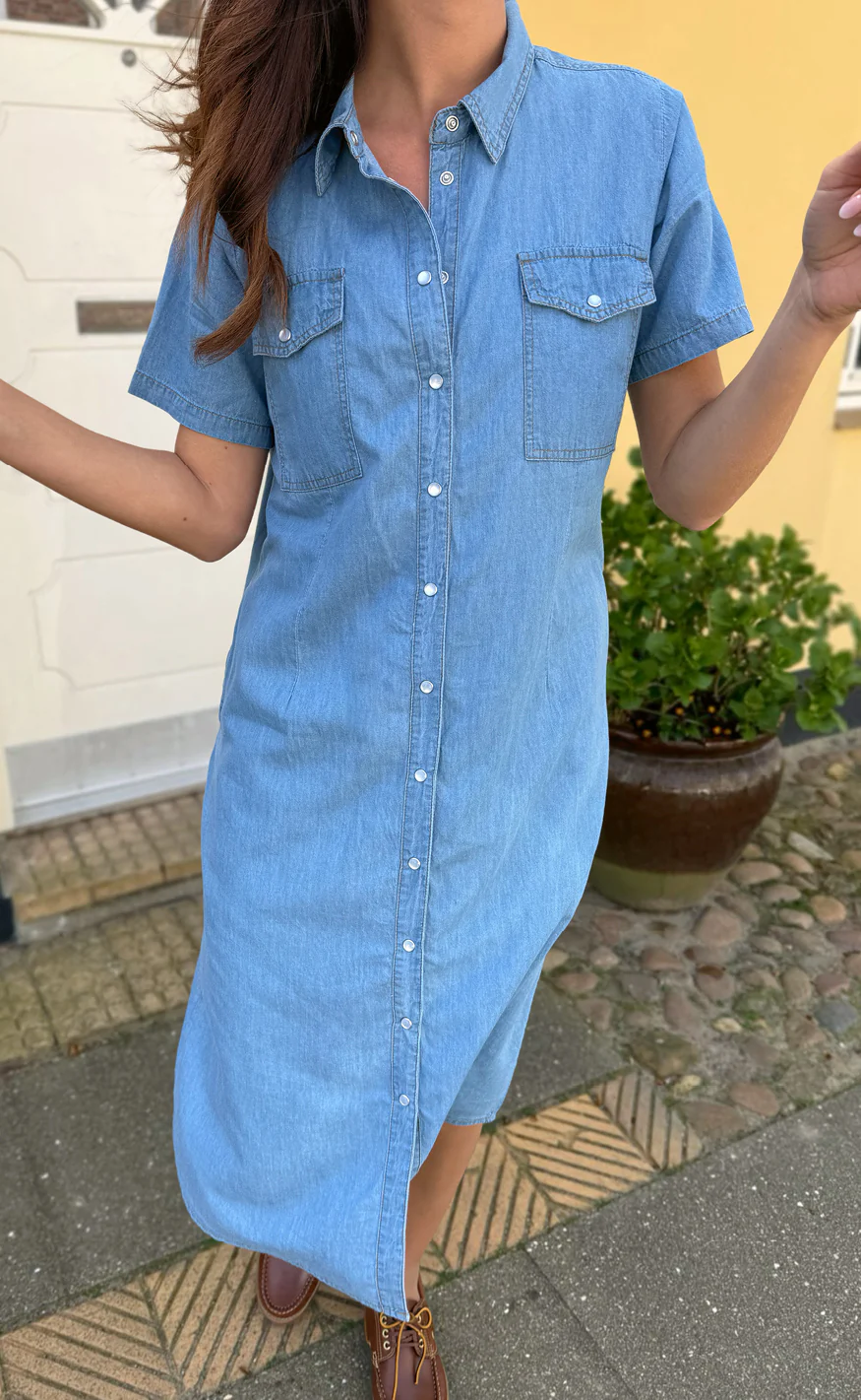 Say INA Copenhagen Kjole - Detia Summer - Light Blue Denim - Image 7