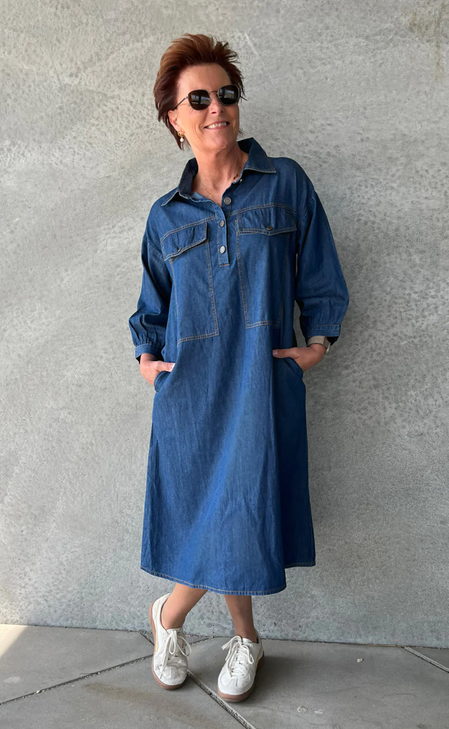 Say INA Copenhagen Kjole - Holly - Denim Blue - Image 2