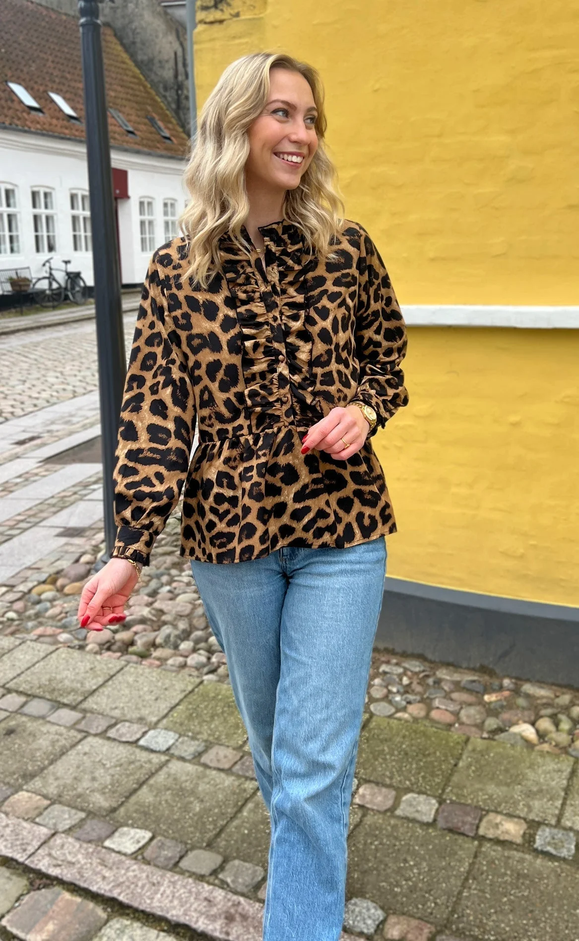 Say INA Copenhagen Skjorte - Evie - Leopard - Image 7