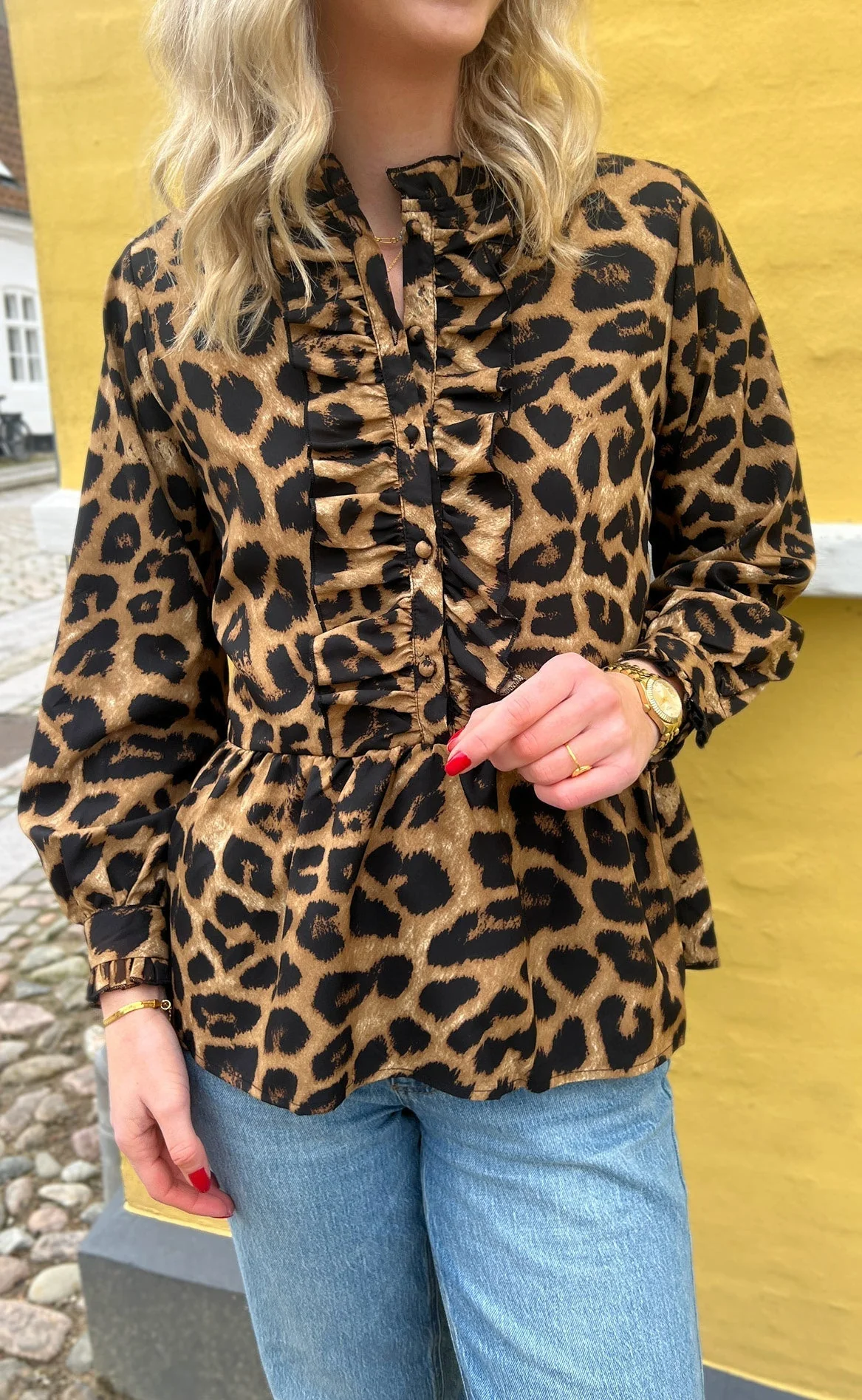 Say INA Copenhagen Skjorte - Evie - Leopard - Image 8