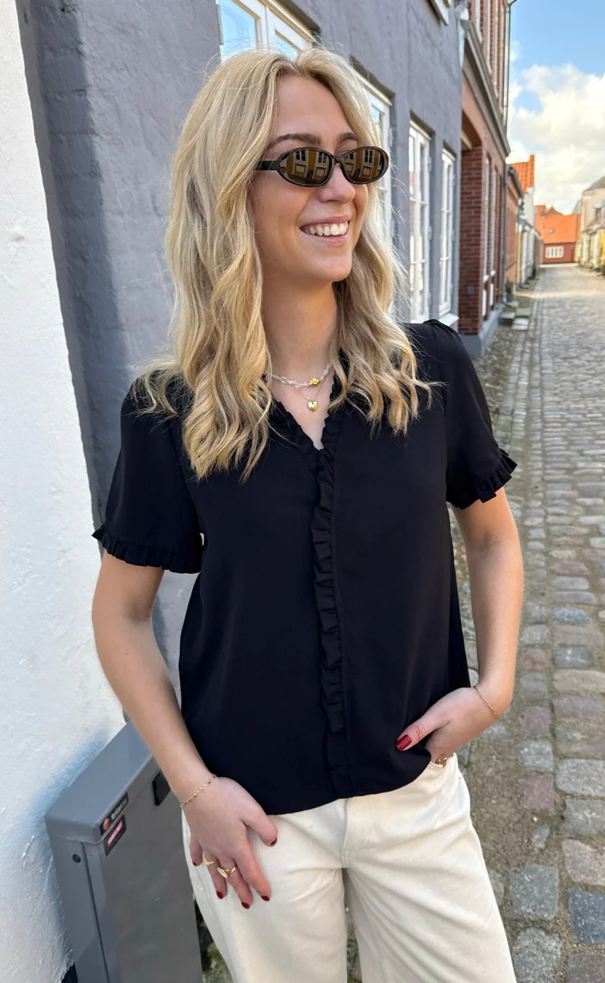 Say INA Copenhagen Top - Catja - Black - Image 2