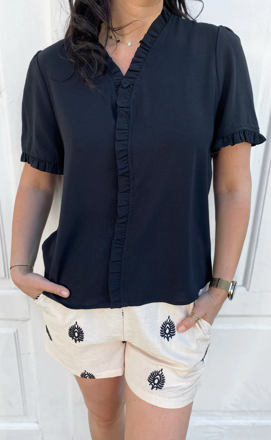 Say INA Copenhagen Top - Catja - Black - Image 3