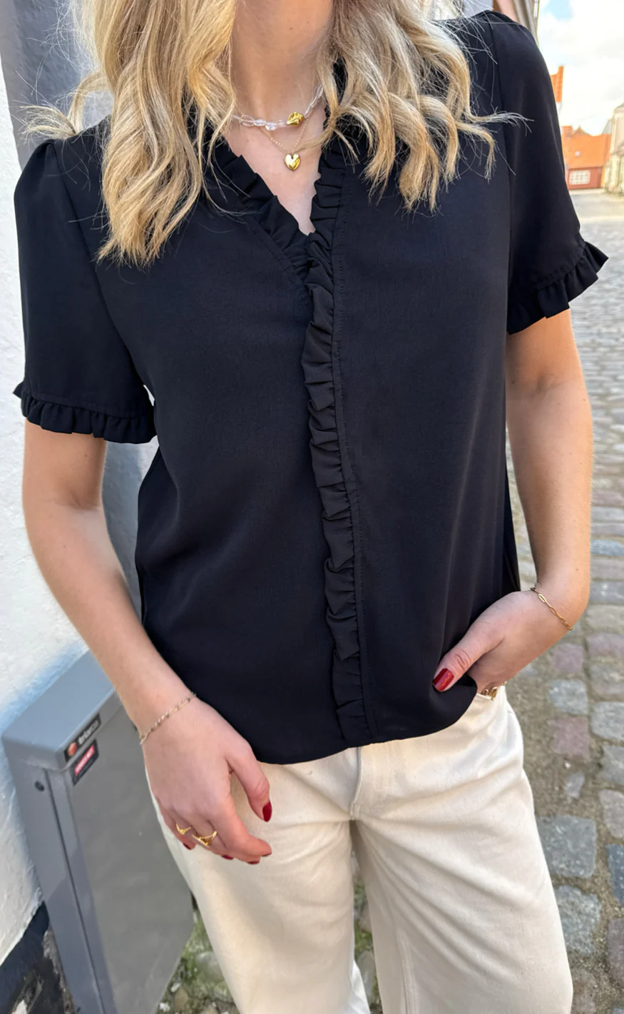 Say INA Copenhagen Top - Catja - Black - Image 4