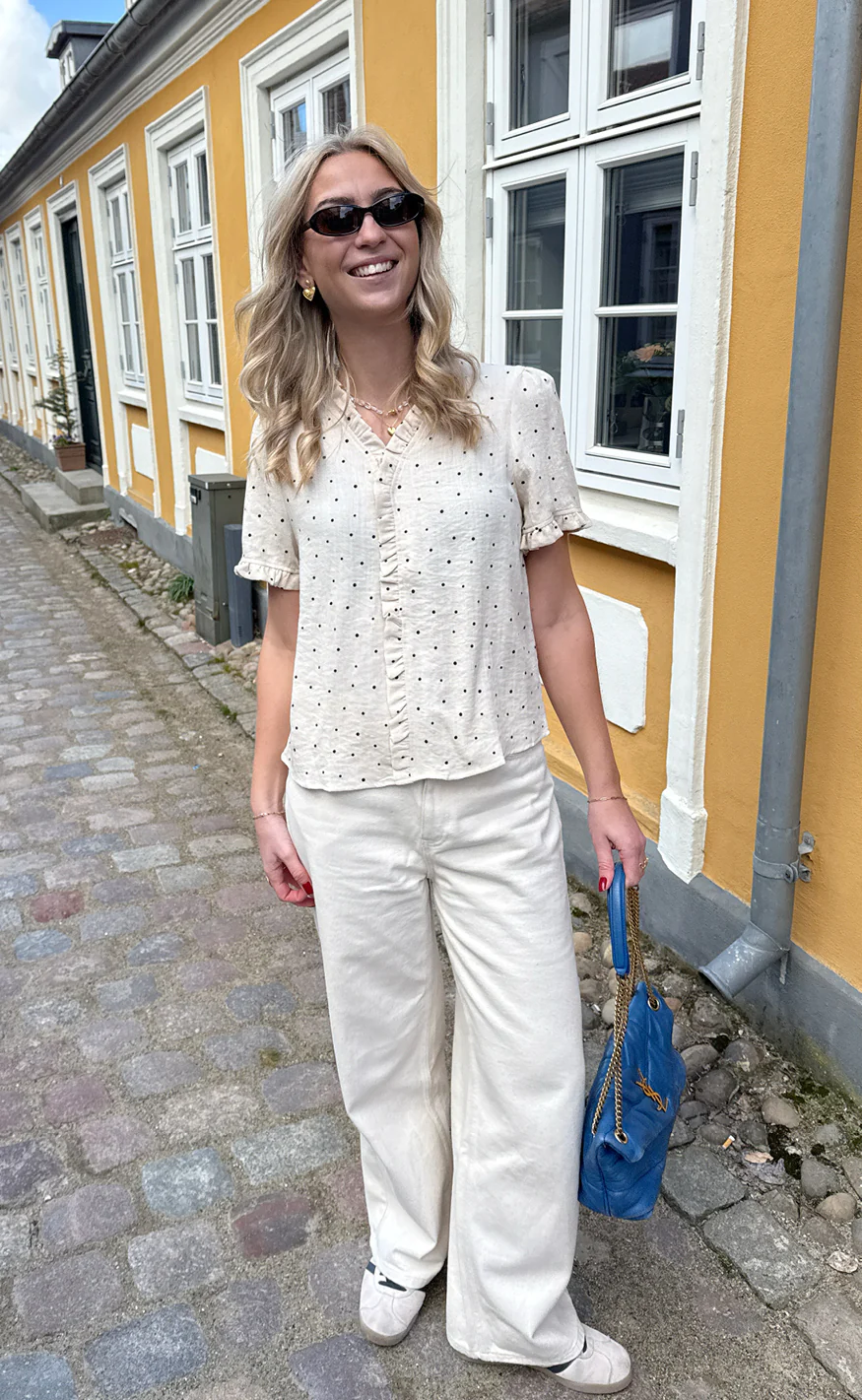 Say INA Copenhagen Top - Catja - Black Dots - Image 3