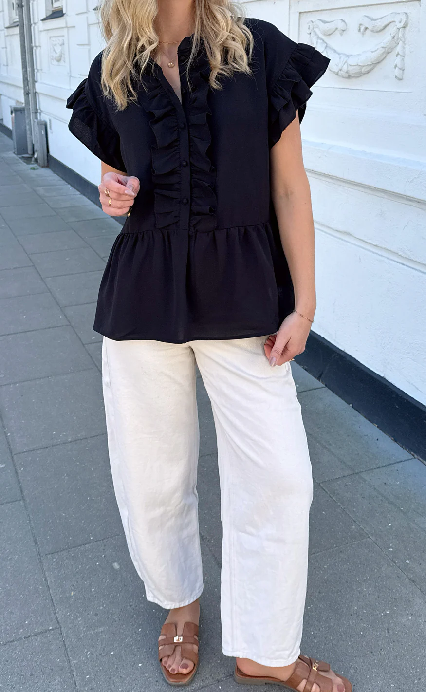 Say INA Copenhagen Top - Freya - Black - Image 3