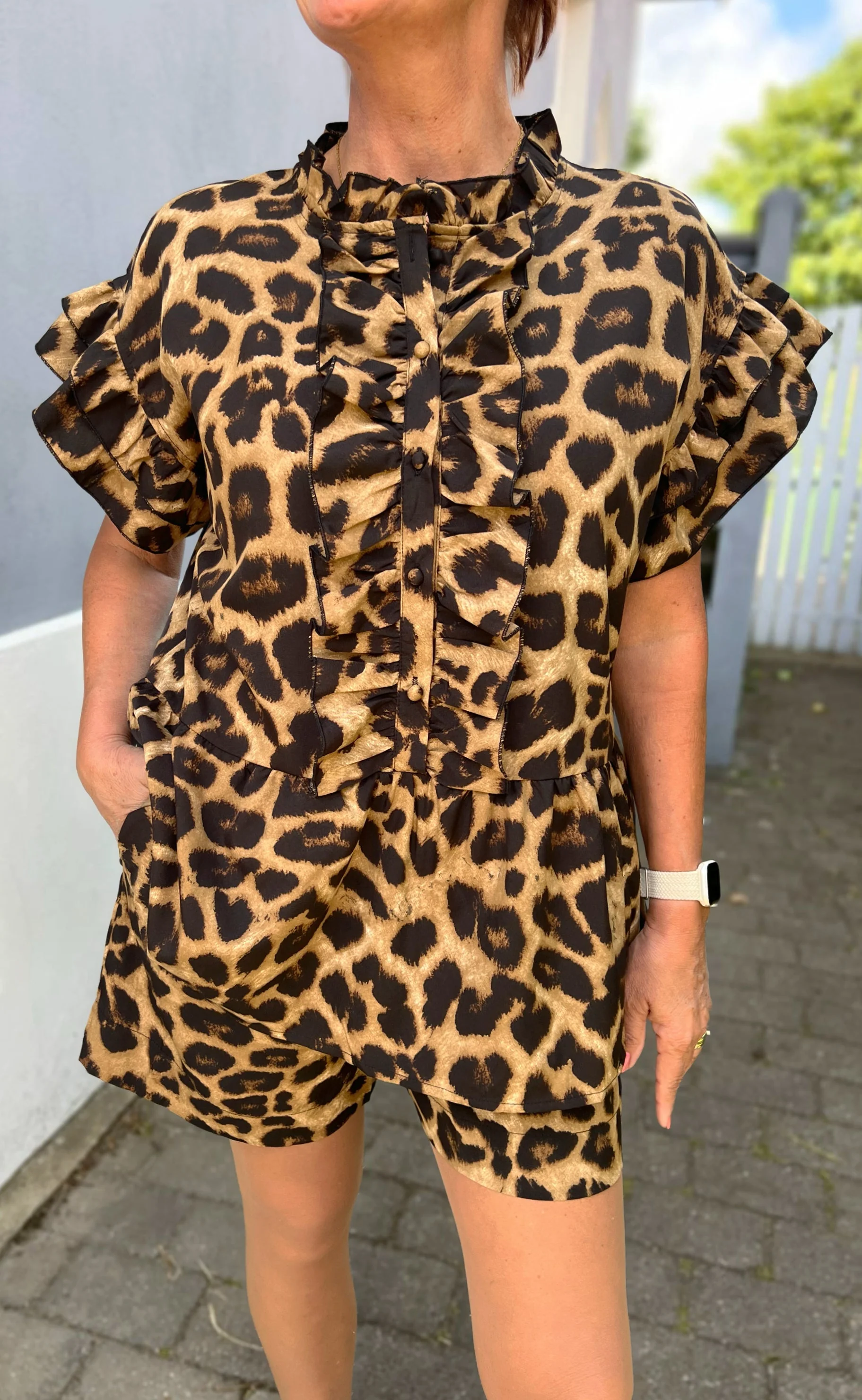 Say INA Copenhagen Top - Freya - Leopard - Image 5